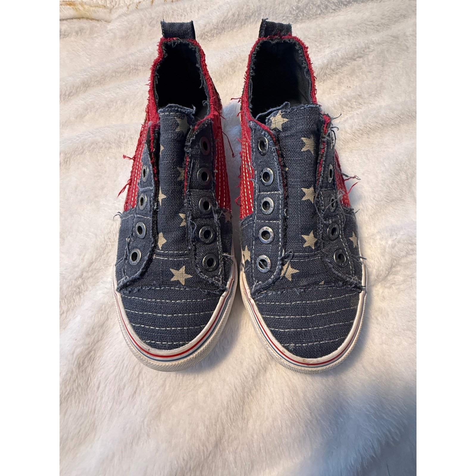 Blowfish Malibu Star Sneakers Women's Patriotic Slip On Casual Shoes